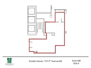 717 7th Ave SW, Calgary, AB à louer Plan d’étage– Image 1 sur 7