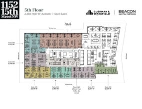 1152 15th St NW, Washington, DC à louer Plan d’étage– Image 1 sur 4