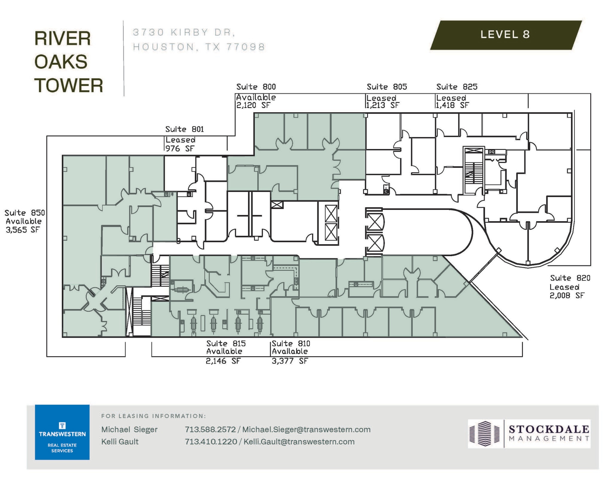 3730 Kirby Dr, Houston, TX à louer Plan d’étage– Image 1 sur 1