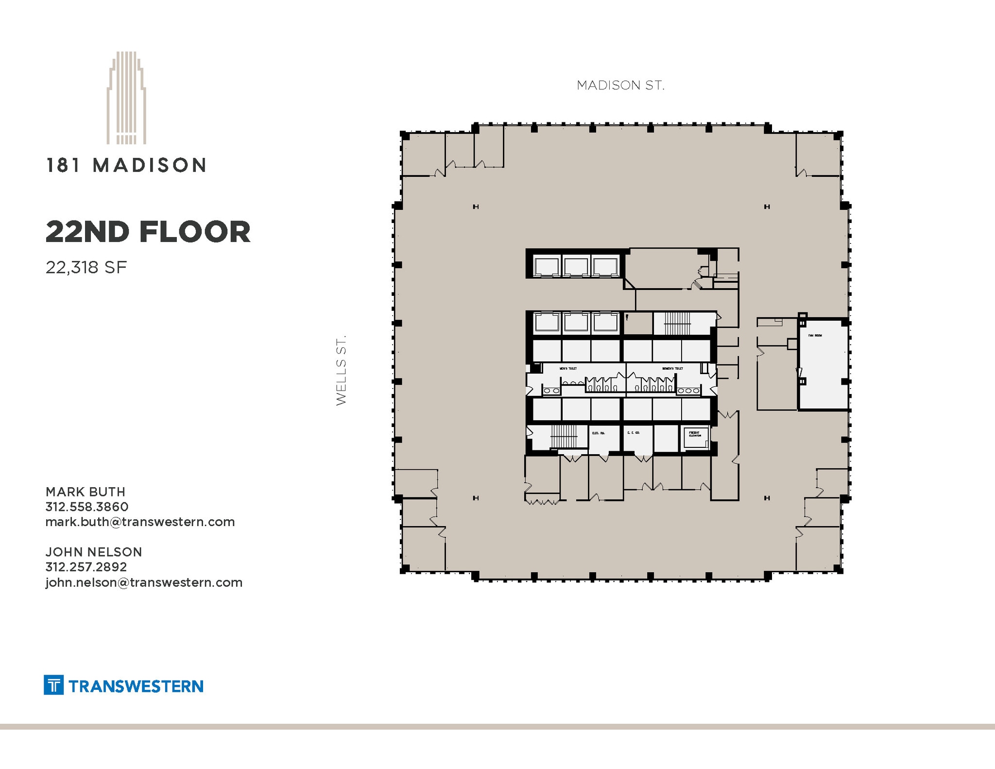 181 W Madison St, Chicago, IL à louer Plan d’étage– Image 1 sur 2