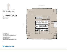 181 W Madison St, Chicago, IL à louer Plan d’étage– Image 1 sur 2