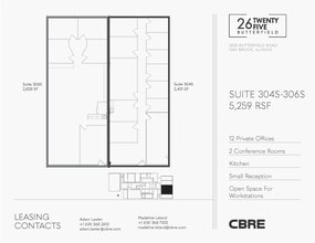 2625 Butterfield Rd, Oak Brook, IL à louer Plan d’étage– Image 2 sur 4