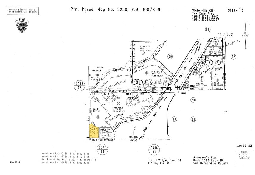 14350 Bear Valley Rd, Victorville, CA à vendre - Plan cadastral – Image 2 sur 2