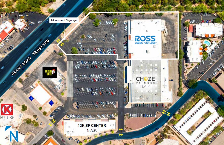 5550 E Grant Rd, Tucson, AZ à vendre - Aérien – Image 2 sur 4