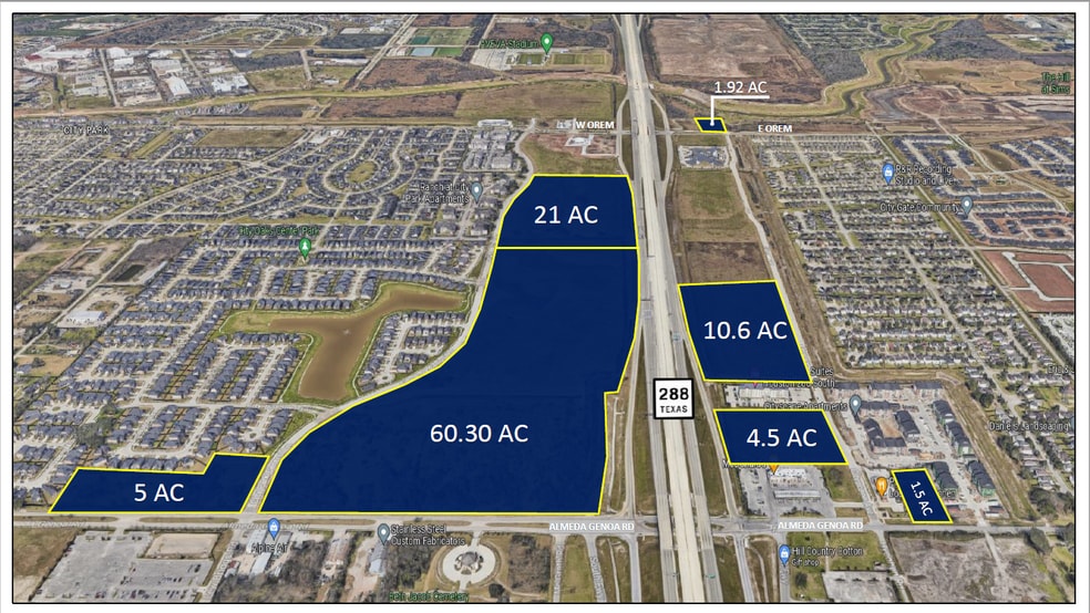 West Orem Drive, Houston, TX à vendre - Aérien – Image 1 sur 6