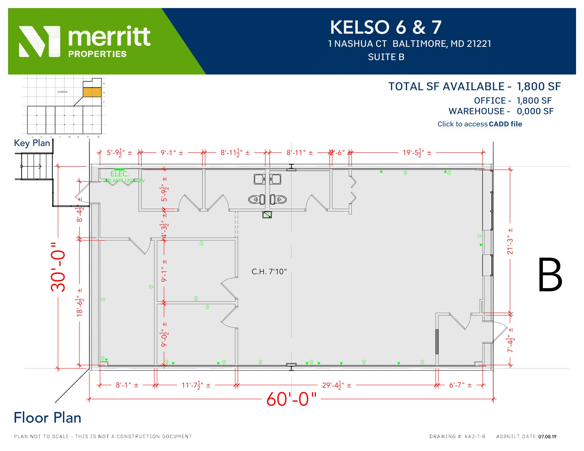 8841-8867 Kelso Dr, Essex, MD à louer Plan d’étage– Image 1 sur 1
