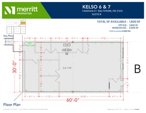 8841-8867 Kelso Dr, Essex, MD à louer Plan d’étage– Image 1 sur 1