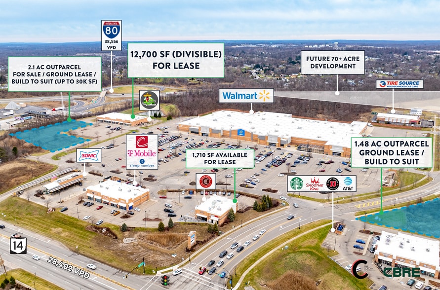 9706 State Route 14, Streetsboro, OH à louer - Aérien – Image 2 sur 6