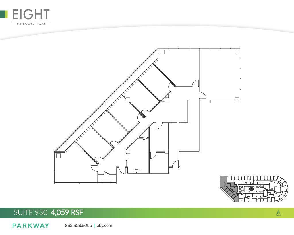 8 Greenway Plz, Houston, TX à louer Plan d’étage– Image 1 sur 1