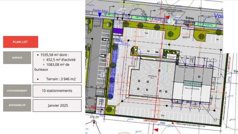 Local d’activités dans Saint-Priest à louer - Plan de site – Image 2 sur 2