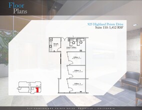 925 Highland Pointe Dr, Roseville, CA à louer Plan d’étage– Image 1 sur 1