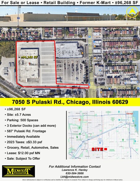 7050 S Pulaski Rd, Chicago, IL à vendre - Photo de l’immeuble – Image 1 sur 15
