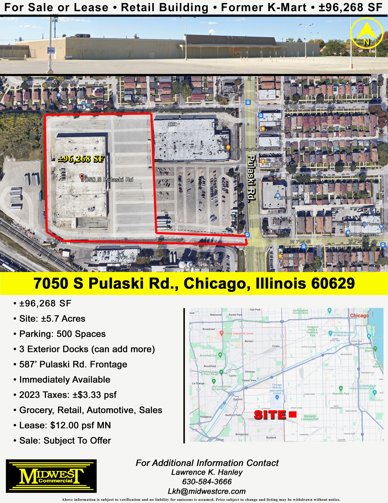 7050 S Pulaski Rd, Chicago, IL à vendre Photo de l’immeuble– Image 1 sur 16