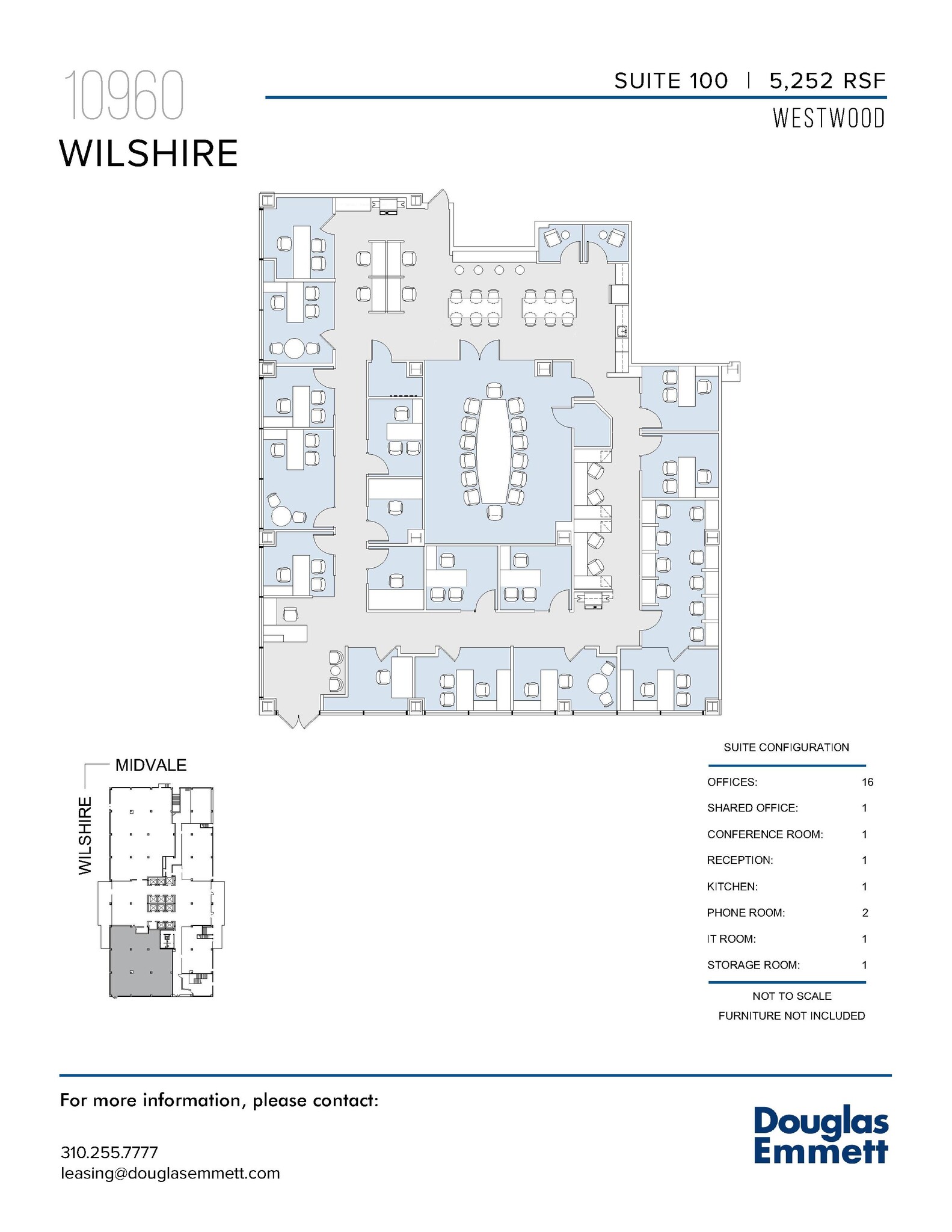 10960 Wilshire Blvd, Los Angeles, CA à louer Plan d’étage– Image 1 sur 1