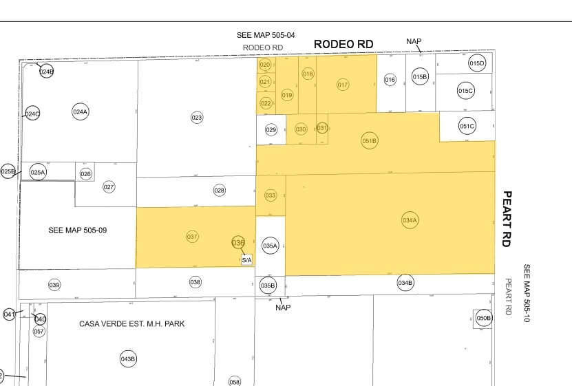 SW Rodeo Rd & Peart Rd, Casa Grande, AZ à vendre - Plan cadastral – Image 3 sur 3