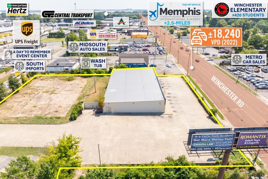 1760 Winchester Rd, Memphis, TN à vendre - Photo de l’immeuble – Image 3 sur 10