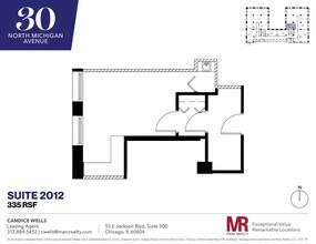 30 N Michigan Ave, Chicago, IL à louer Plan d’étage– Image 1 sur 5
