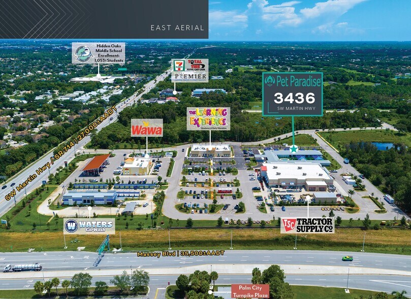 3440 Martin Hwy, Palm City, FL à vendre - Aérien – Image 3 sur 10