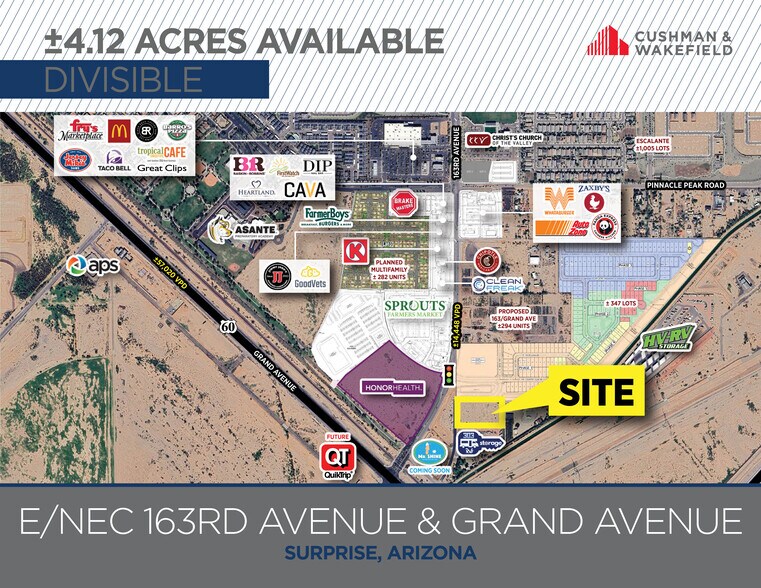 E/NEC 163rd Ave & Grand ave, Surprise, AZ à vendre - Photo principale – Image 1 sur 2
