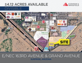 Plus de détails pour E/NEC 163rd Ave & Grand ave, Surprise, AZ - Terrain à vendre