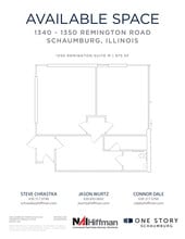1305 Remington Rd, Schaumburg, IL à louer Plan d’étage– Image 1 sur 2