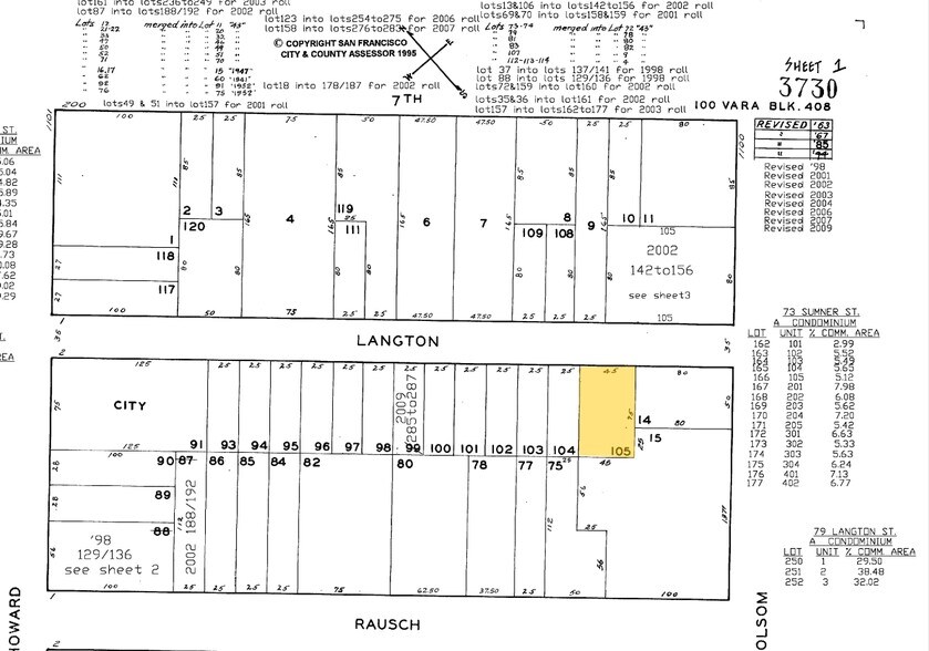 80 Langton St, San Francisco, CA à louer - Plan cadastral – Image 2 sur 25