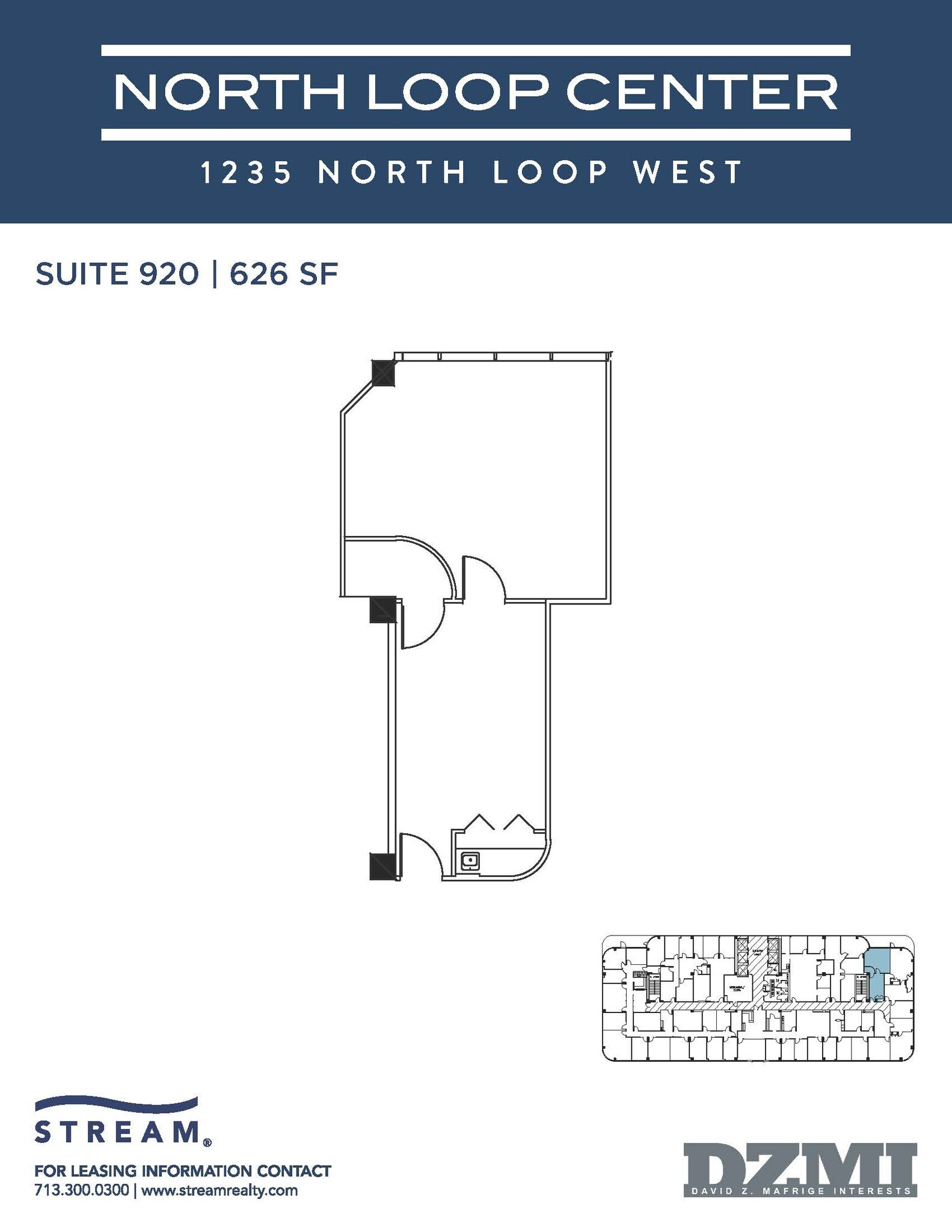 1235 North Loop W, Houston, TX à louer Plan d’étage– Image 1 sur 1