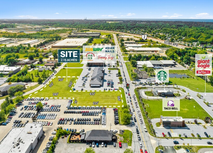 8366 Tyler Blvd, Mentor, OH à vendre - Aérien – Image 2 sur 2