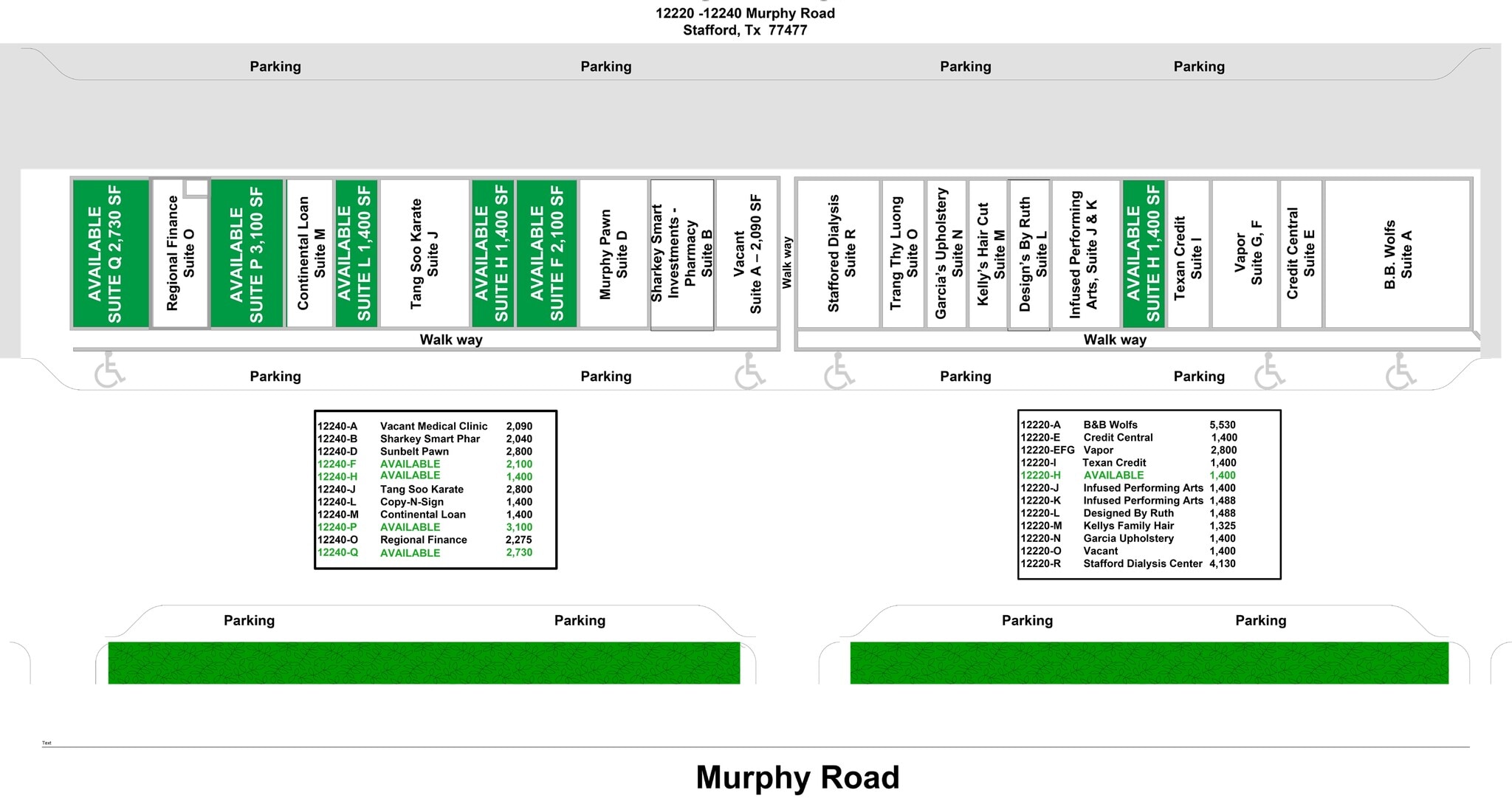 12220 Murphy Rd, Stafford, TX à louer Plan de site– Image 1 sur 1