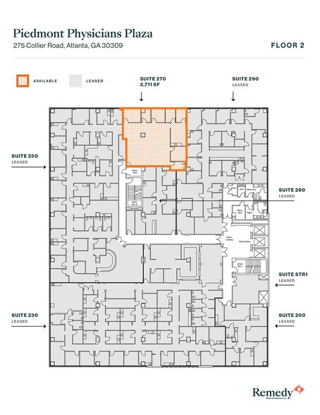 275 Collier Rd NW, Atlanta, GA à louer - Plan d’étage – Image 2 sur 2