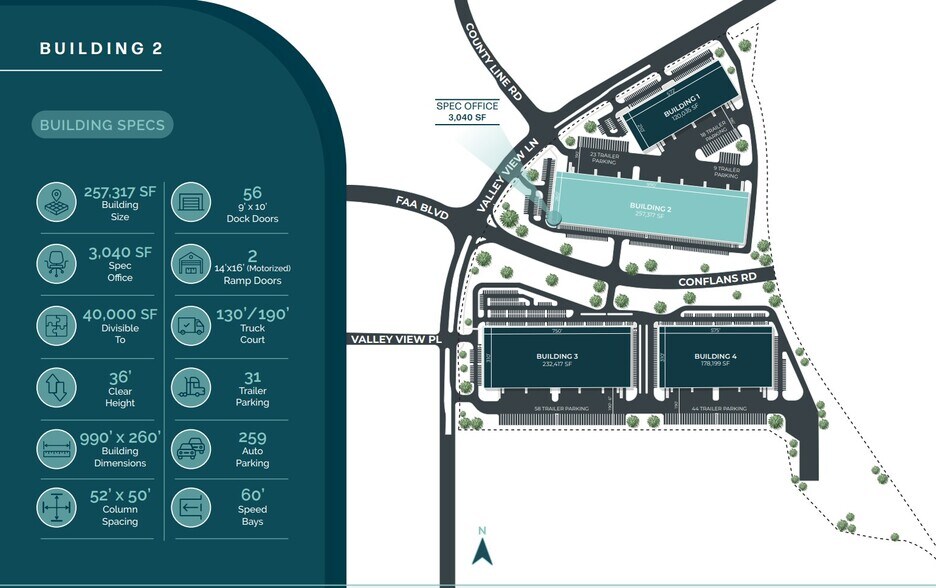 1503 Valley View Ln, Irving, TX à louer - Plan de site – Image 1 sur 8
