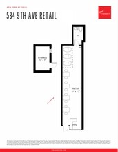 534 Ninth Ave, New York, NY à louer Plan d’étage– Image 1 sur 5