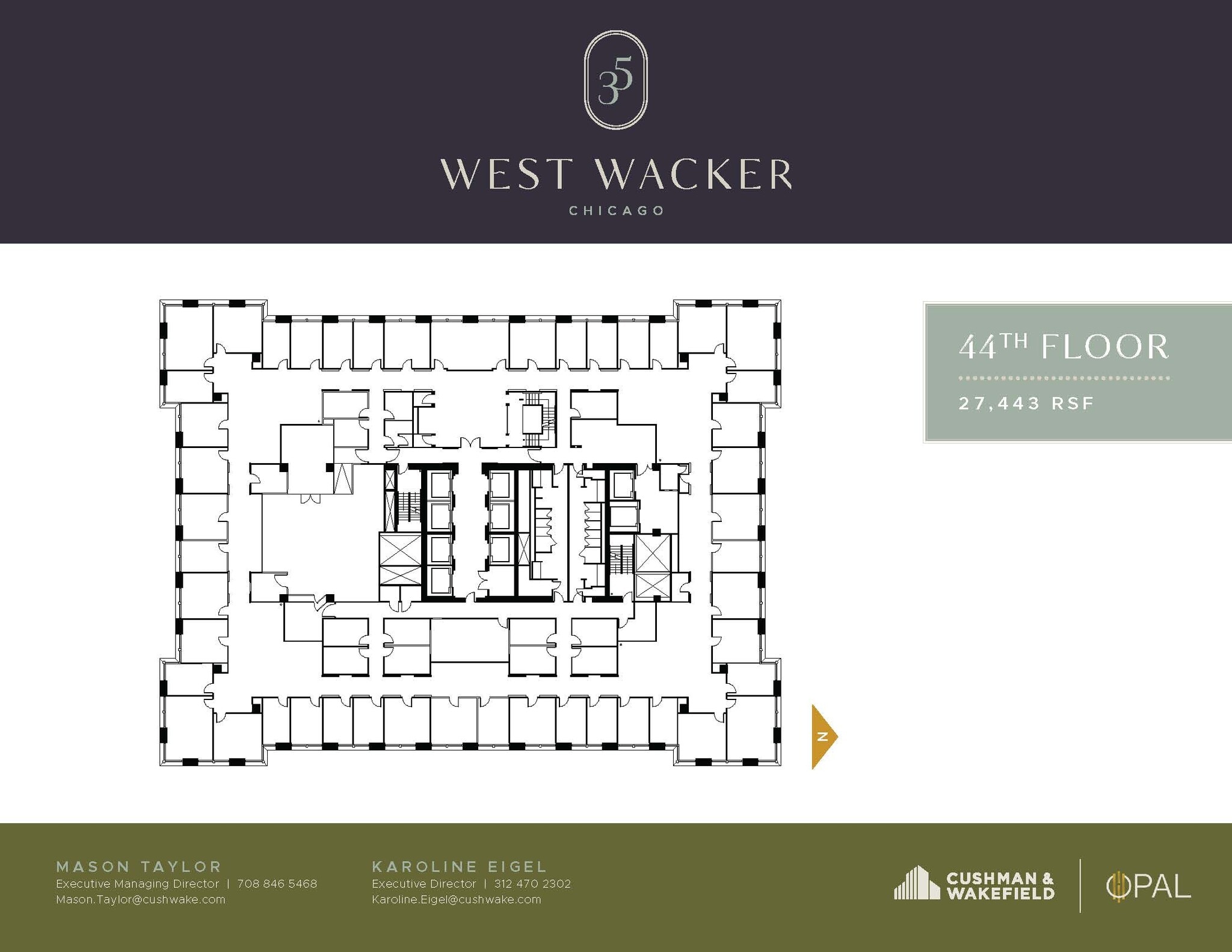 35 W Wacker Dr, Chicago, IL à louer Plan d’étage– Image 1 sur 1