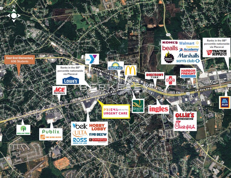 6043 Calhoun Memorial Hwy, Easley, SC à vendre - Photo de l’immeuble – Image 2 sur 3