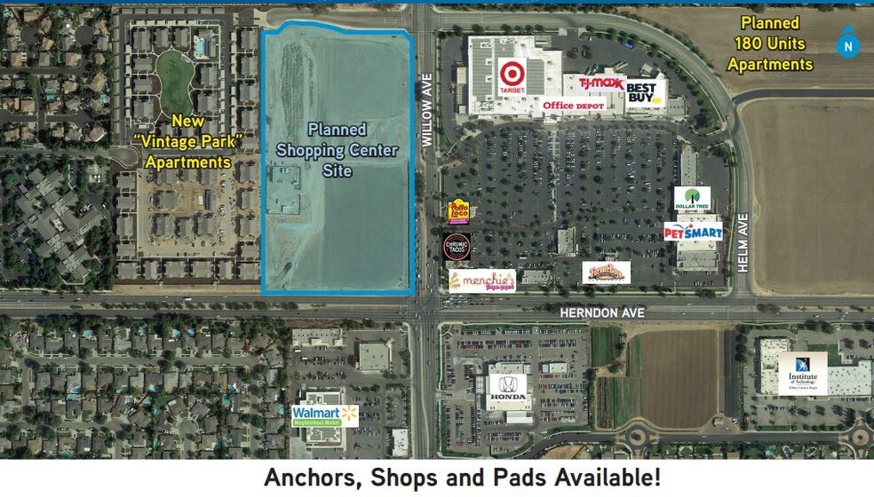 NWC Willow Ave & Herndon Ave, Clovis, CA à vendre - Photo de l’immeuble – Image 1 sur 2