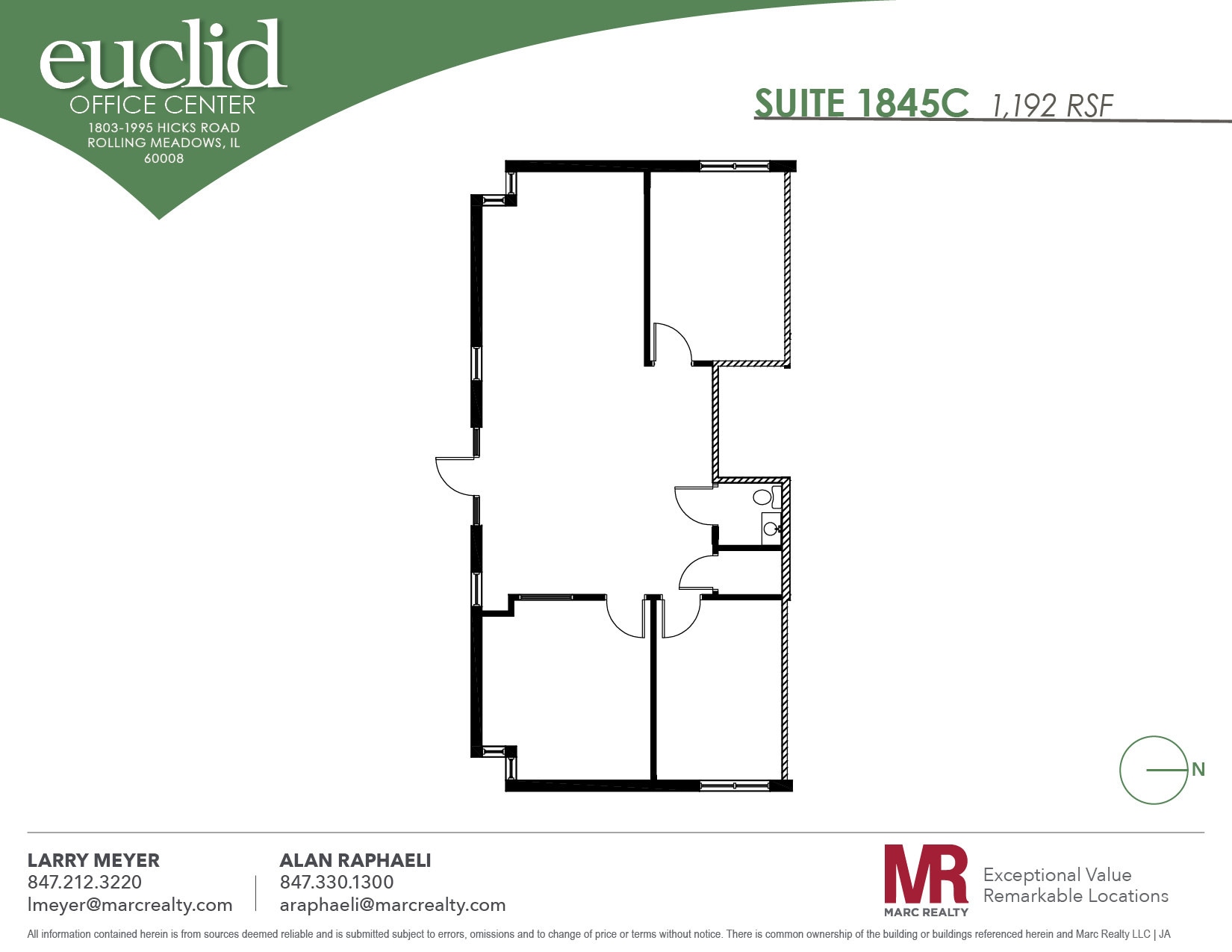 1803 Hicks Rd, Rolling Meadows, IL à louer Plan d’étage– Image 1 sur 6