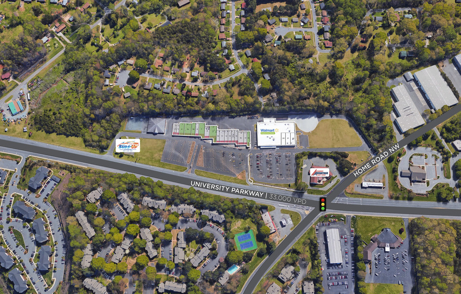 5025-5109 University Pky, Winston-Salem, NC à louer - Aérien – Image 2 sur 2