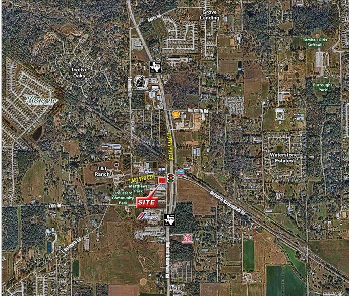 24521 Hufsmith-Kohrville Rd, Tomball, TX à vendre - Aérien – Image 2 sur 2
