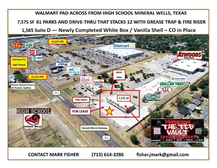 933 N FM 1821 Rd, Mineral Wells, TX à louer - Photo de l’immeuble – Image 3 sur 7