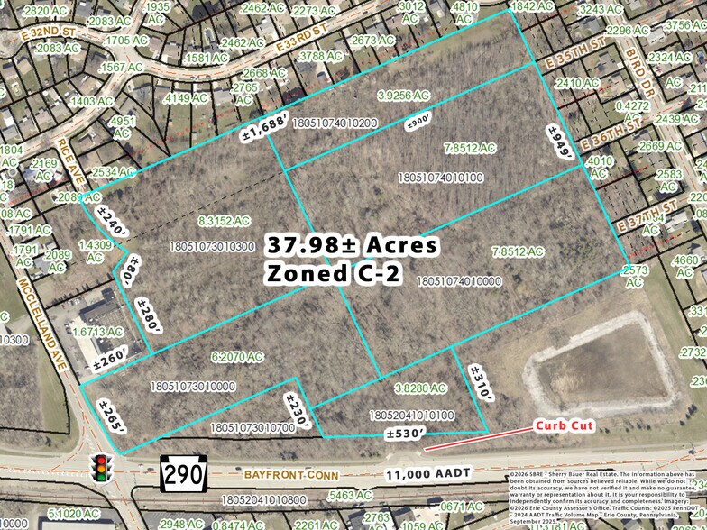 Bayfront Connector At McClelland Avenue, Erie, PA à vendre - Plan cadastral – Image 1 sur 12