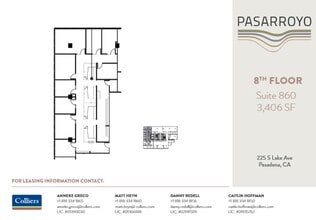 225 S Lake Ave, Pasadena, CA à louer Plan d’étage– Image 1 sur 1