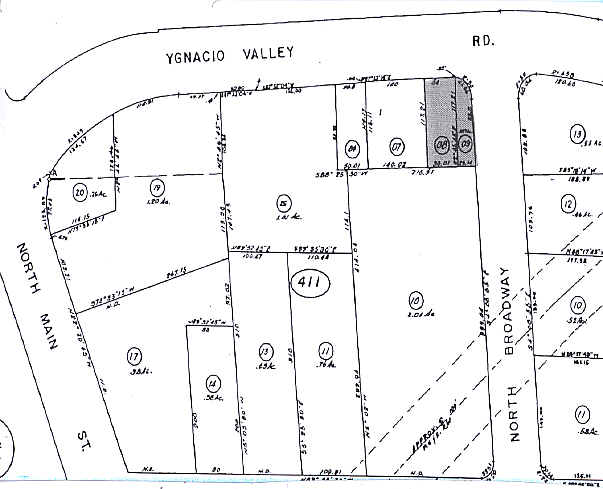 587 Ygnacio Valley Rd, Walnut Creek, CA à vendre - Plan cadastral – Image 2 sur 3
