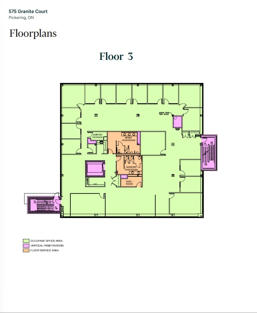 575 Granite Ct, Pickering, ON à louer Plan d’étage– Image 1 sur 1