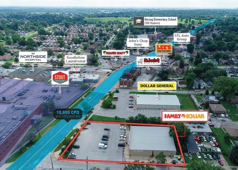 6440 W Florissant Ave, Saint Louis, MO à louer - Photo de l’immeuble – Image 3 sur 4