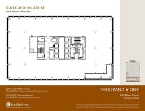 1001 Water St, Tampa, FL à louer Plan d’étage– Image 1 sur 1