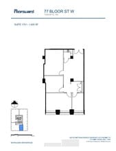 77 Bloor St W, Toronto, ON à louer Plan d’étage– Image 1 sur 1