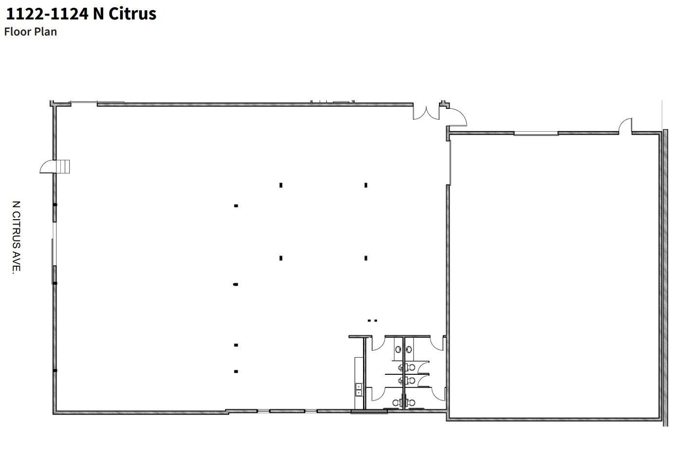 1135 N Highland Ave, Los Angeles, CA à louer Plan d’étage– Image 1 sur 4