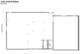 1135 N Highland Ave, Los Angeles, CA à louer Plan d’étage– Image 1 sur 4