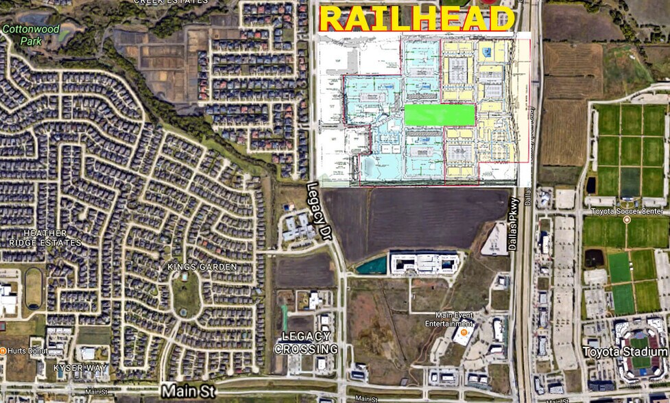 Dallas N Tollway, Frisco, TX à vendre - Plan de site – Image 2 sur 2