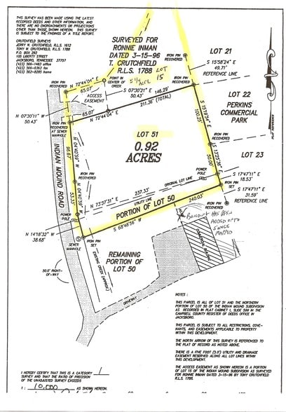 Mt Perkins Lane, LaFollette, TN à vendre - Plan cadastral – Image 3 sur 7
